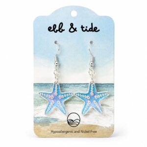 Iridescent Starfish Earring