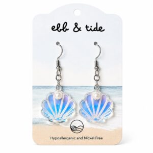 Iridescent Shell Pearl Earring