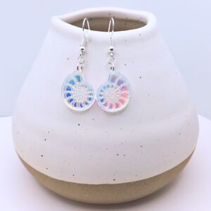 Iridescent Nautilus Earring