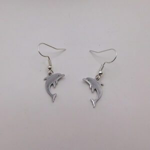 Silver Dolphin Earring