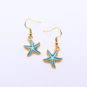Gold Starfish Earrings