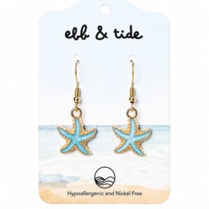 Gold Starfish Earrings