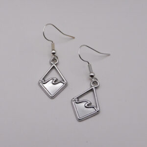 Silver Wave Earrings